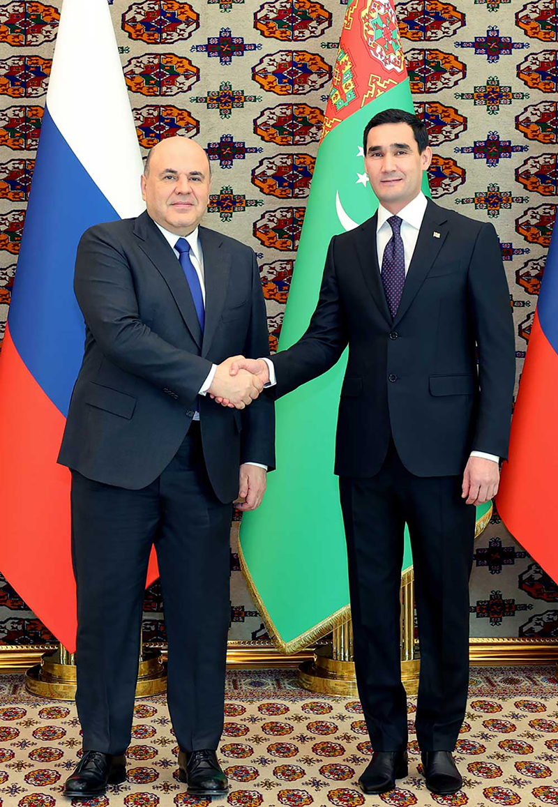 Türkmenistanyň Prezidenti Russiýa Federasiýasynyň Hökümetiniň Başlygy bilen gepleşikleri geçirdi